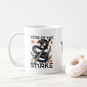 Jahr der Schlange Zodiac Chinesisches Neujahr Kaffeetasse