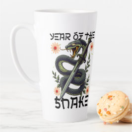 Jahr der Schlange Zodiac Chinesisches Neujahr Milchtasse