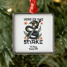 Jahr der Schlange Zodiac Chinesisches Neujahr Ornament Aus Metall