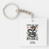 Jahr der Schlange Zodiac Chinesisches Neujahr Schlüsselanhänger (Vorderseite)