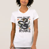 Jahr der Schlange Zodiac Chinesisches Neujahr T-Shirt (Vorderseite)