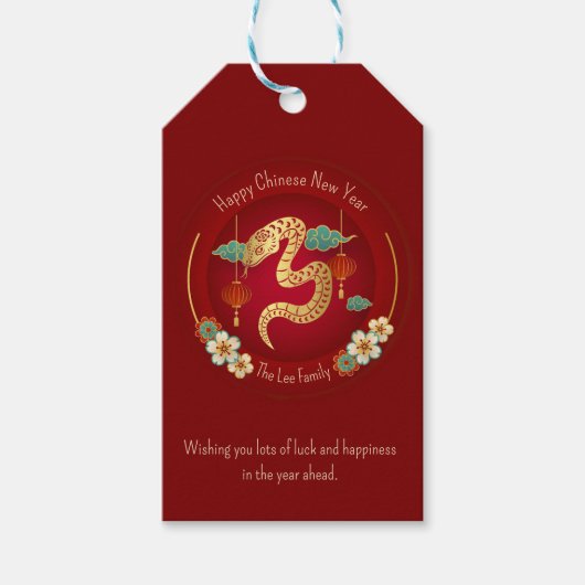 Jahr der Schlangengeschenktafeln (chinesisches Neu Geschenkanhänger (Vorderseite)