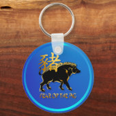 Jahr der Schlüsselanhänger der Scheiben-Schwarzen- (Vorderseite)