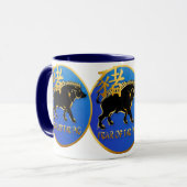 Jahr der Schwein-Schwarzen Eber-Symbol-Tassen Tasse (Vorderseite Links)