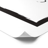 Jahr der Schweinezucht 2019 - Neues Schwarz/Weiß-J Poster (Ecke)