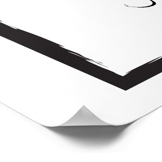 Jahr der Schweinezucht 2019 - Neues Schwarz/Weiß-J Poster (Ecke)