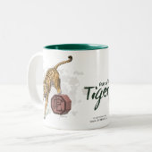 Jahr der Tiger-Chinesischen Zodiakkunst Zweifarbige Tasse (Vorderseite Links)