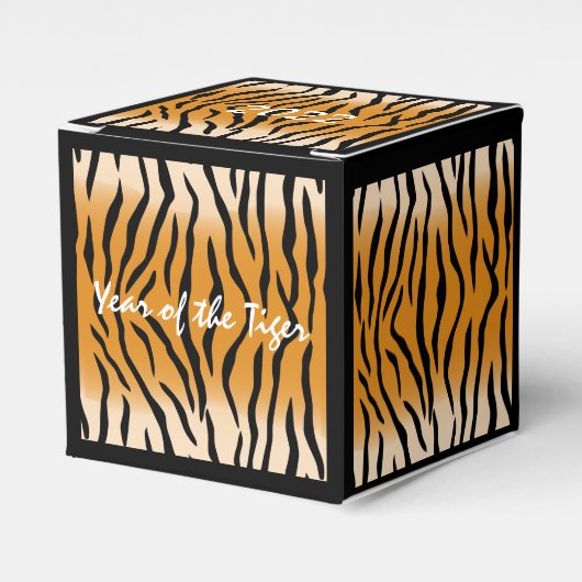 Jahr der Tiger-Design-Begünstigungsbox Geschenkschachtel (Vorderseite)