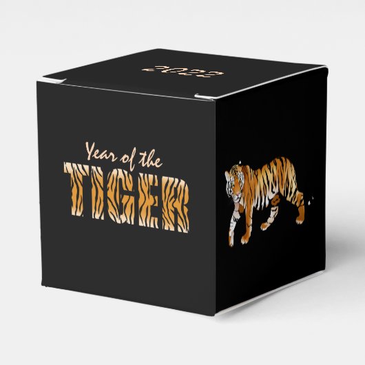 Jahr der Tiger-Design-Begünstigungsbox Geschenkschachtel (Vorderseite)