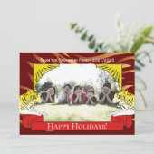 Jahr der Tiger-Neujahrskarte Einladung (Stehend Vorderseite)