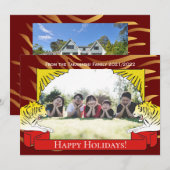 Jahr der Tiger-Neujahrskarte Einladung (Vorne/Hinten)