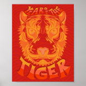 Jahr der Tiger-Print Poster (Vorne)