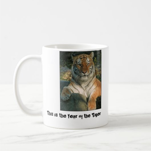 Jahr der Tiger-Tasse Kaffeetasse (Links)
