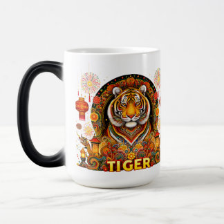Jahr der Tiger-Tasse Verwandlungstasse