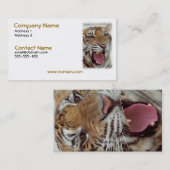 Jahr der Tiger-Visitenkarte Visitenkarte (Vorne/Hinten)