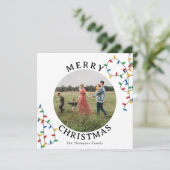 Jahr der Überprüfung Weihnachtskarte Familie Monat (Stehend Vorderseite)