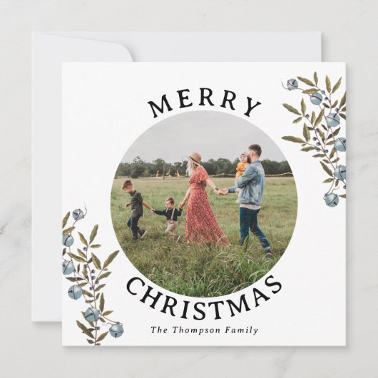 Jahr der Überprüfung Weihnachtskarte Familie Monat (Vorderseite)