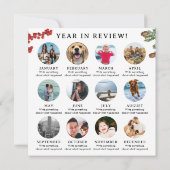 Jahr der Überprüfung Weihnachtskarte Familie Monat (Rückseite)