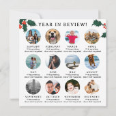 Jahr der Überprüfung Weihnachtskarte Familie Monat (Rückseite)