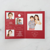 Jahr der Überprüfung Weihnachtskarte Infografik Feiertagskarte (Innenseite)