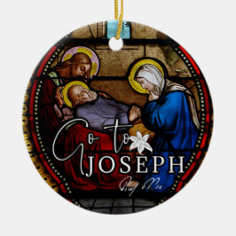 Jahr der Unterschrift des hl. Joseph Jesus zum rel Keramik Ornament