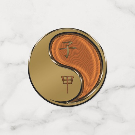 Jahr der Waldratte Konfetti (Klein Vorderseite)