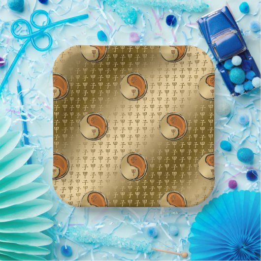 Jahr der Waldratte Pappteller (Party)