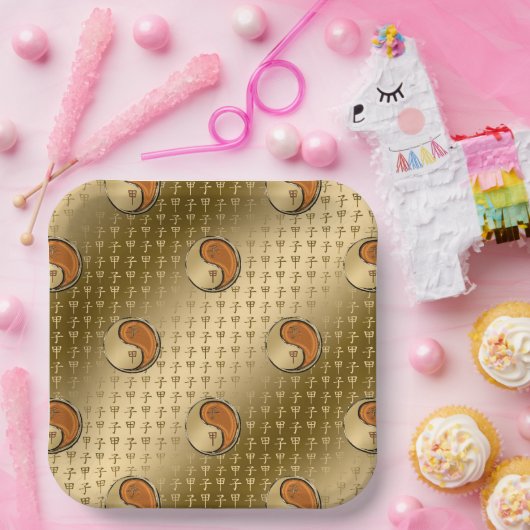 Jahr der Waldratte Pappteller (Party)