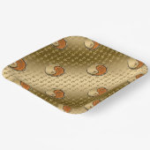 Jahr der Waldratte Pappteller (Gewinkelt)