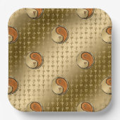 Jahr der Waldratte Pappteller (Vorderseite)