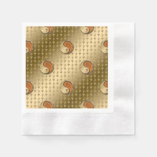 Jahr der Waldratte Serviette (Vorderseite)