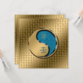 Jahr der Wasserratte Karte (Vorderseite/Rückseite Beispiel)