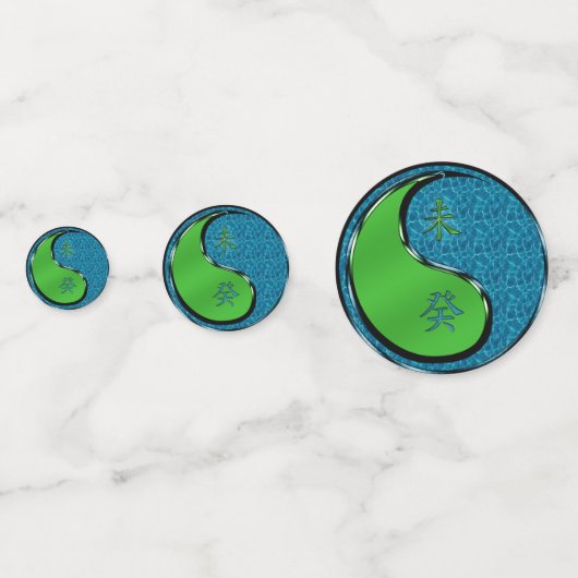 Jahr der Wasserziege Konfetti (Vorderseiten)