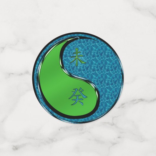 Jahr der Wasserziege Konfetti (Klein Vorderseite)