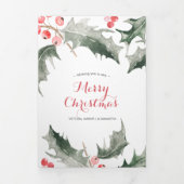 Jahr der Weihnachtskarte im Überblick Dreifach Gefaltete Urlaubskarte (Cover)