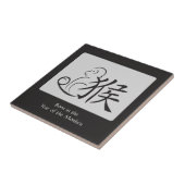 Jahr der Zeichnend Affenkalligraphie Fliese (Seite)