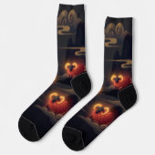 Jahr der Ziege 2027 Socken (Linkes Detail)