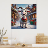 🎄 Jahr der Ziege 2027 Weihnachtsgeschenkidee 🐐 Poster (Küche)