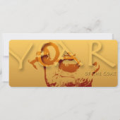 Jahr der Ziege Chinesisches Jahr Zodiac Einladung (Vorderseite)