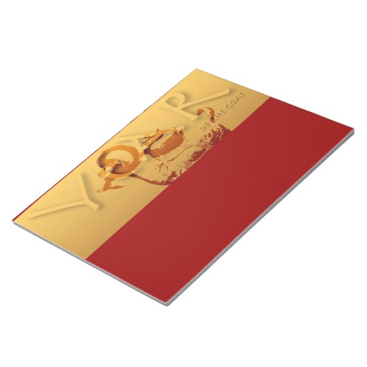 Jahr der Ziege Chinesisches Jahr Zodiac Notepad Notizblock (angewinkelt)