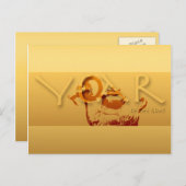 Jahr der Ziege Chinesisches Jahr Zodiac Postkarte (Vorne/Hinten)