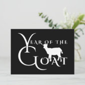 Jahr der Ziege Einladung (Stehend Vorderseite)