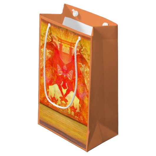 Jahr der Ziege Geschenk-Tasche Kleine Geschenktüte (Vorderseite Schrägansicht)