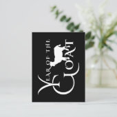 Jahr der Ziege Postkarte (Stehend Vorderseite)