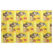 Jahr der Ziege-Viel Glück! Stoff (Fat Quarter (45,7 x 55,9 cm))