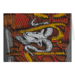 Jahr der Ziegenschaf-Graffiti