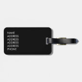 Jahr der Ziegenschaf-Graffiti Gepäckanhänger (Rückseite horizontal)