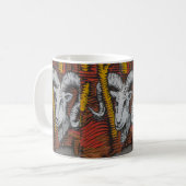 Jahr der Ziegenschaf-Graffiti Kaffeetasse (Vorderseite Links)