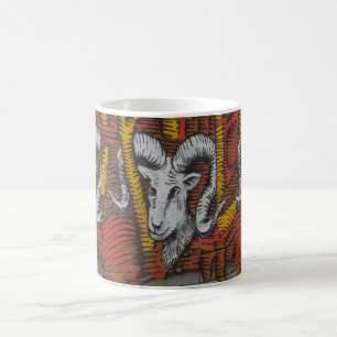 Jahr der Ziegenschaf-Graffiti Kaffeetasse