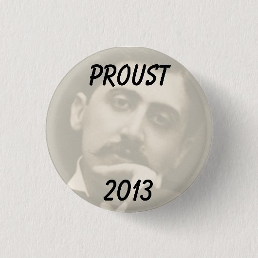 Jahr des Ablesens von Proust Abzeichen Button (Vorderseite)